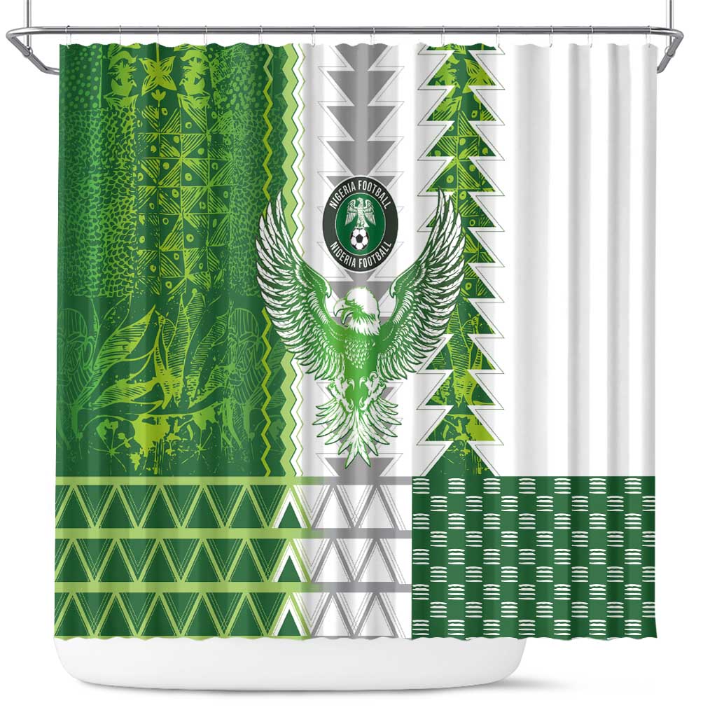 Nigeria National Football Shower Curtain Naija Super Eagles - African Pride