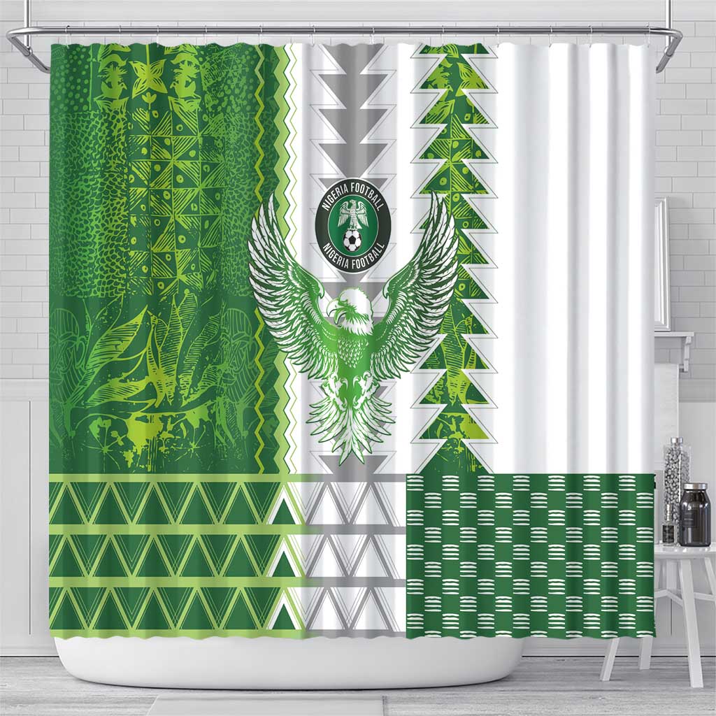 Nigeria National Football Shower Curtain Naija Super Eagles - African Pride