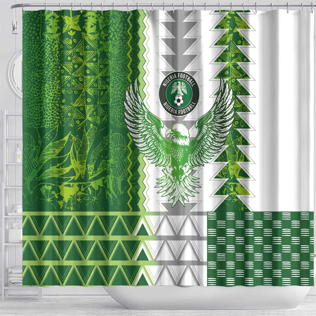 Nigeria National Football Shower Curtain Naija Super Eagles - African Pride