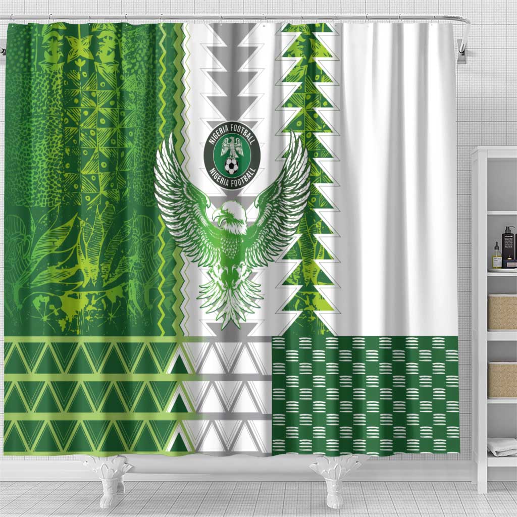 Nigeria National Football Shower Curtain Naija Super Eagles - African Pride