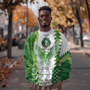 Custom Nigeria National Football Sweatshirt Naija Super Eagles - African Pride