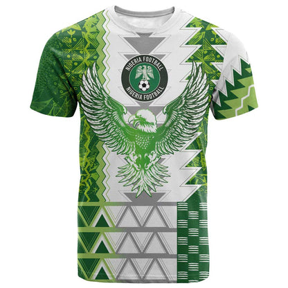 Custom Nigeria National Football T shirt Naija Super Eagles - African Pride