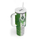 Custom Nigeria National Football Tumbler With Handle Naija Super Eagles - African Pride