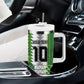 Custom Nigeria National Football Tumbler With Handle Naija Super Eagles - African Pride