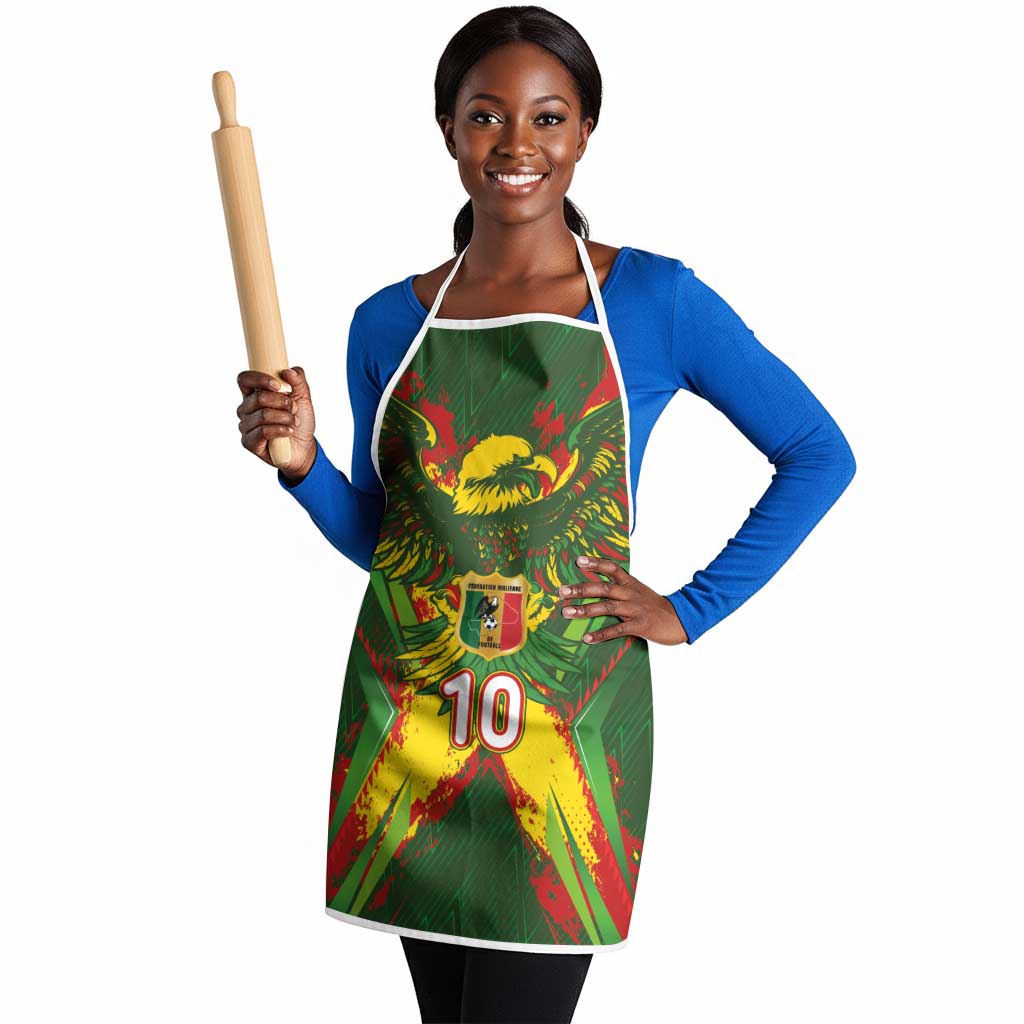 Custom Mali National Football Apron Grunge Les Aigles Sporty Style - African Pride