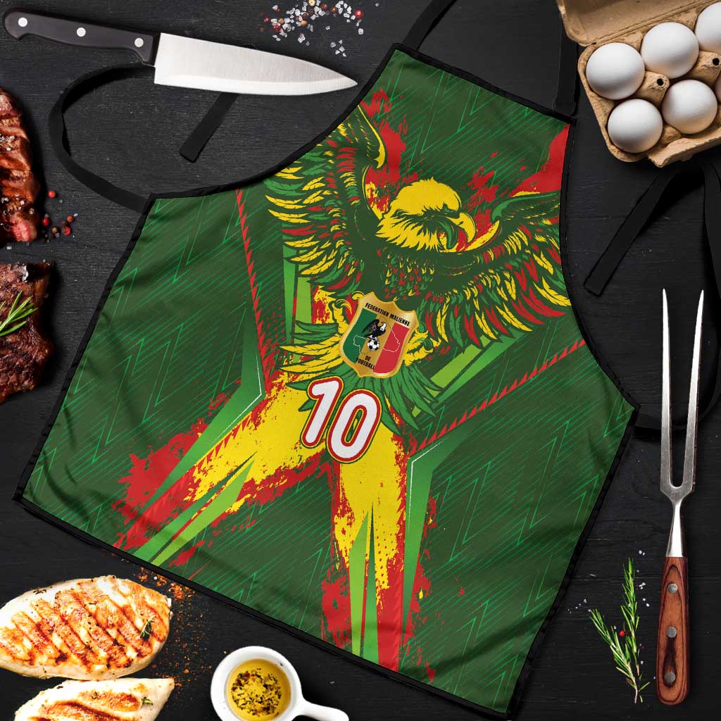 Custom Mali National Football Apron Grunge Les Aigles Sporty Style - African Pride