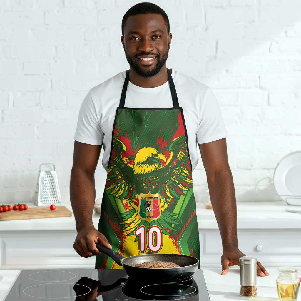 Custom Mali National Football Apron Grunge Les Aigles Sporty Style - African Pride