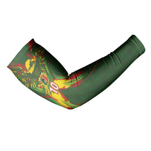 Custom Mali National Football Arm Sleeves Grunge Les Aigles Sporty Style - African Pride