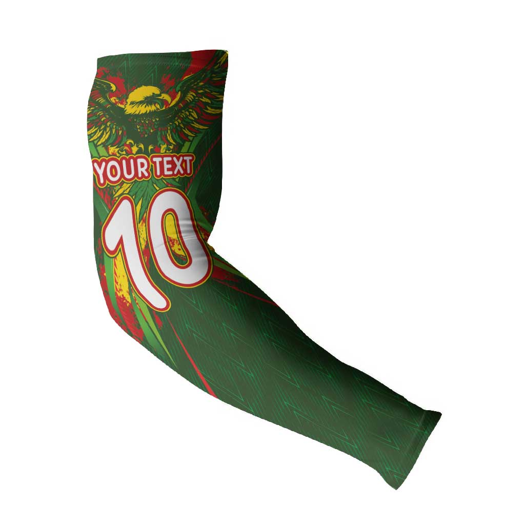 Custom Mali National Football Arm Sleeves Grunge Les Aigles Sporty Style - African Pride