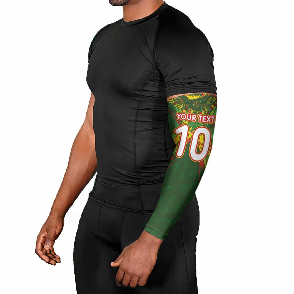 Custom Mali National Football Arm Sleeves Grunge Les Aigles Sporty Style - African Pride