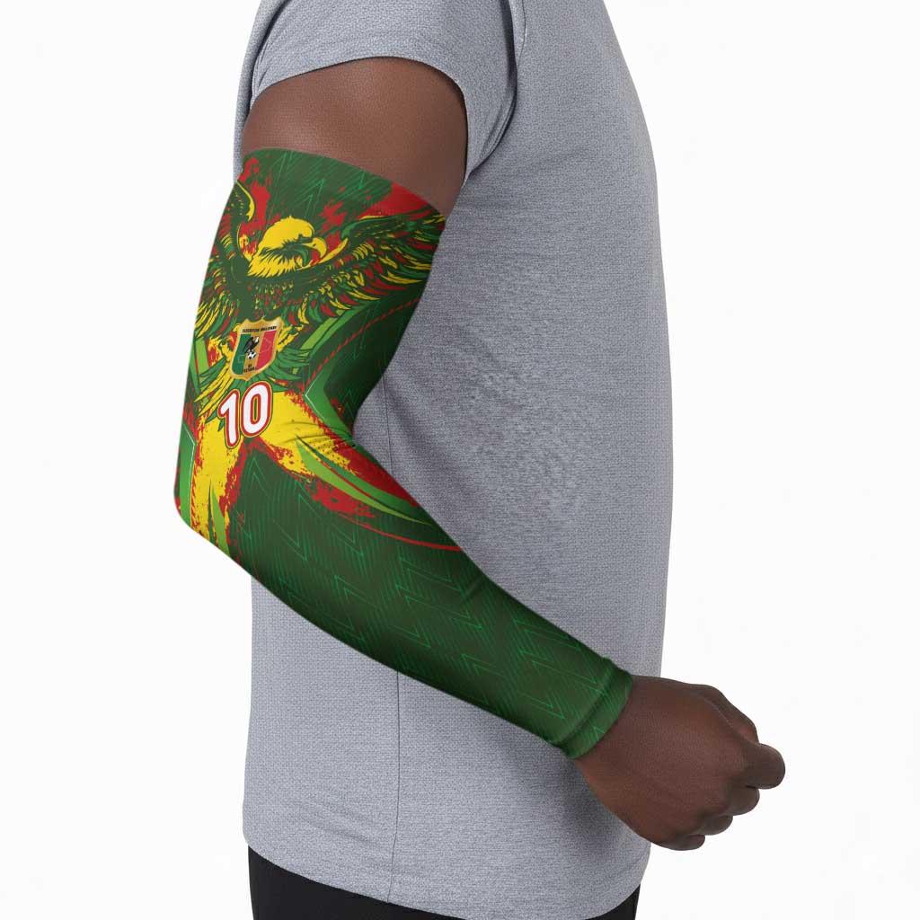 Custom Mali National Football Arm Sleeves Grunge Les Aigles Sporty Style - African Pride