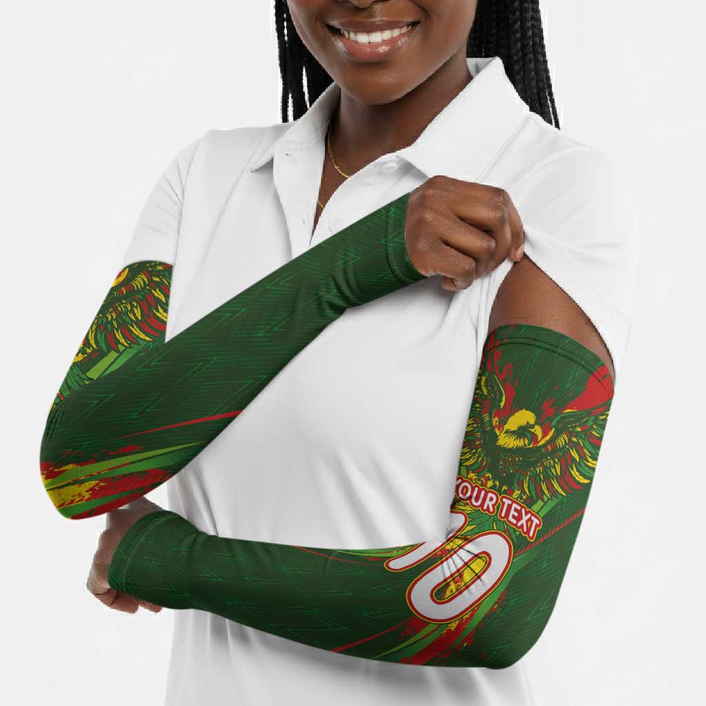 Custom Mali National Football Arm Sleeves Grunge Les Aigles Sporty Style - African Pride