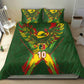 Custom Mali National Football Bedding Set Grunge Les Aigles Sporty Style - African Pride