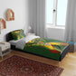 Custom Mali National Football Bedding Set Grunge Les Aigles Sporty Style - African Pride