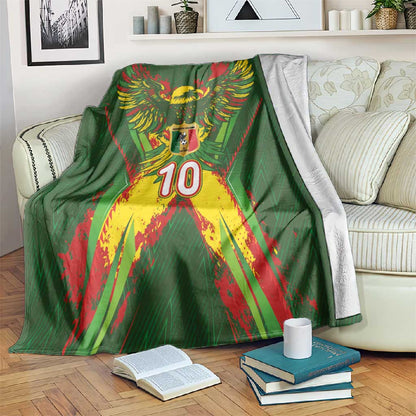 Custom Mali National Football Blanket Grunge Les Aigles Sporty Style - African Pride