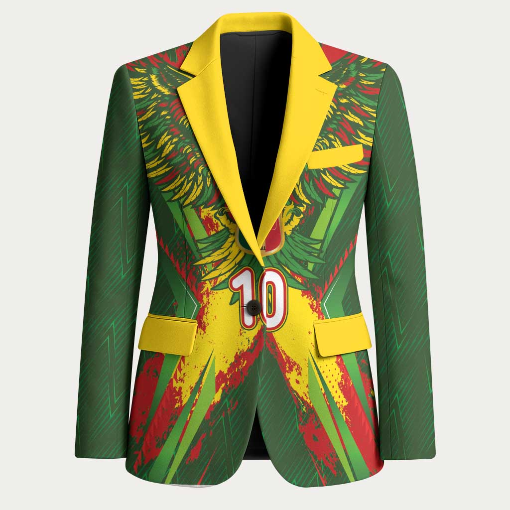 Custom Mali National Football Blazer Grunge Les Aigles Sporty Style - African Pride