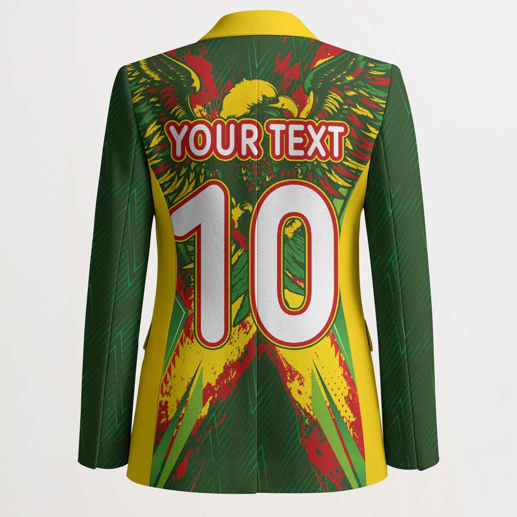 Custom Mali National Football Blazer Grunge Les Aigles Sporty Style - African Pride
