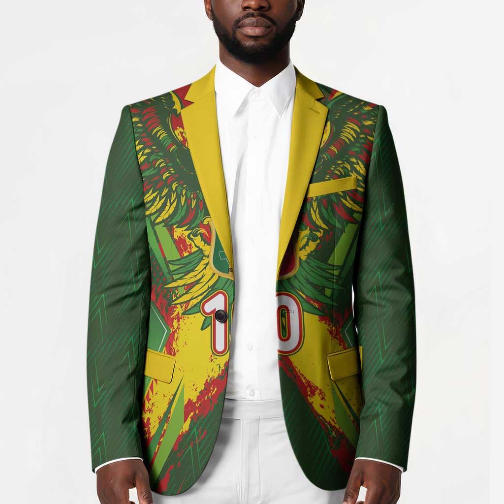 Custom Mali National Football Blazer Grunge Les Aigles Sporty Style - African Pride