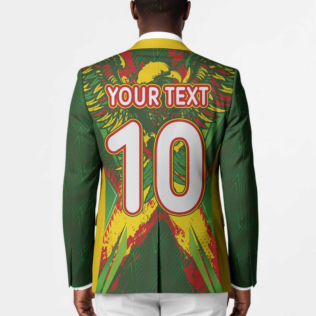 Custom Mali National Football Blazer Grunge Les Aigles Sporty Style - African Pride