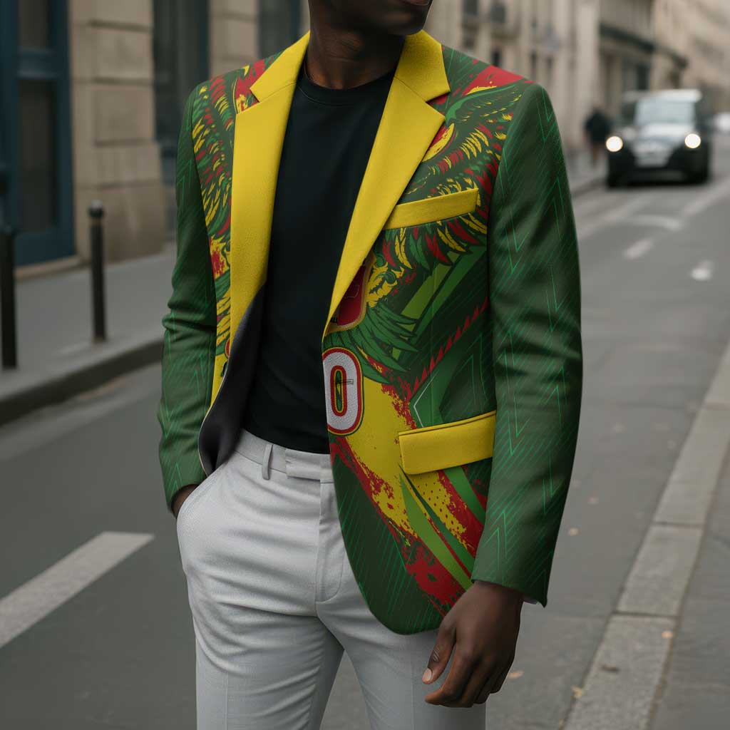 Custom Mali National Football Blazer Grunge Les Aigles Sporty Style - African Pride