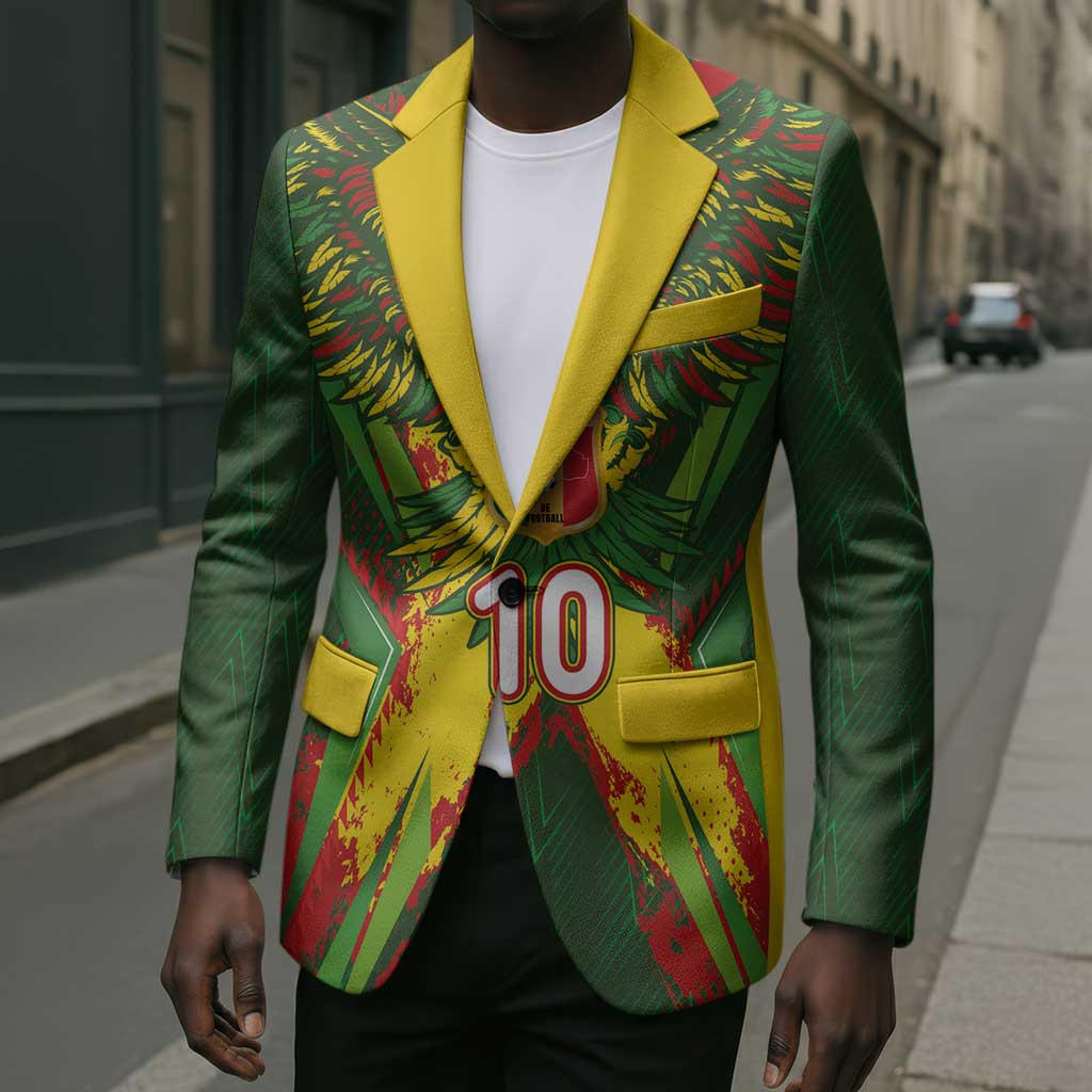 Custom Mali National Football Blazer Grunge Les Aigles Sporty Style - African Pride