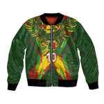 Custom Mali National Football Bomber Jacket Grunge Les Aigles Sporty Style - African Pride