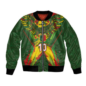 Custom Mali National Football Bomber Jacket Grunge Les Aigles Sporty Style - African Pride