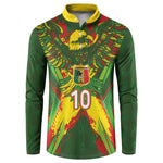 Custom Mali National Football Button Sweatshirt Grunge Les Aigles Sporty Style