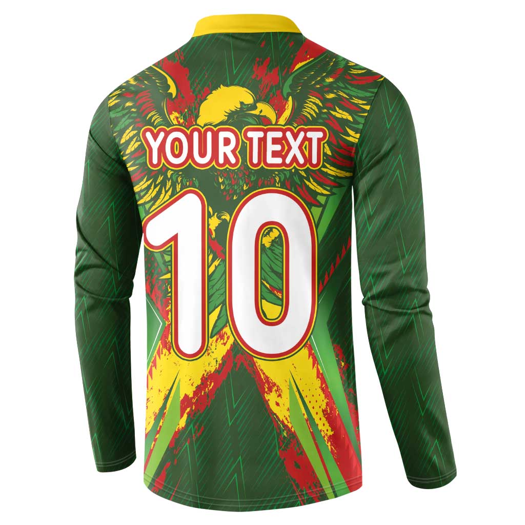 Custom Mali National Football Button Sweatshirt Grunge Les Aigles Sporty Style