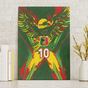 Custom Mali National Football Canvas Wall Art Grunge Les Aigles Sporty Style - African Pride