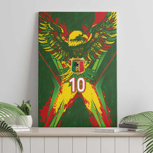 Custom Mali National Football Canvas Wall Art Grunge Les Aigles Sporty Style - African Pride