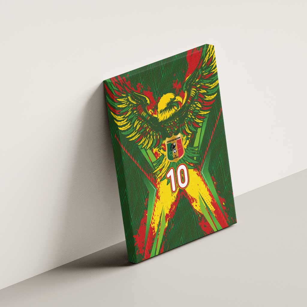 Custom Mali National Football Canvas Wall Art Grunge Les Aigles Sporty Style - African Pride