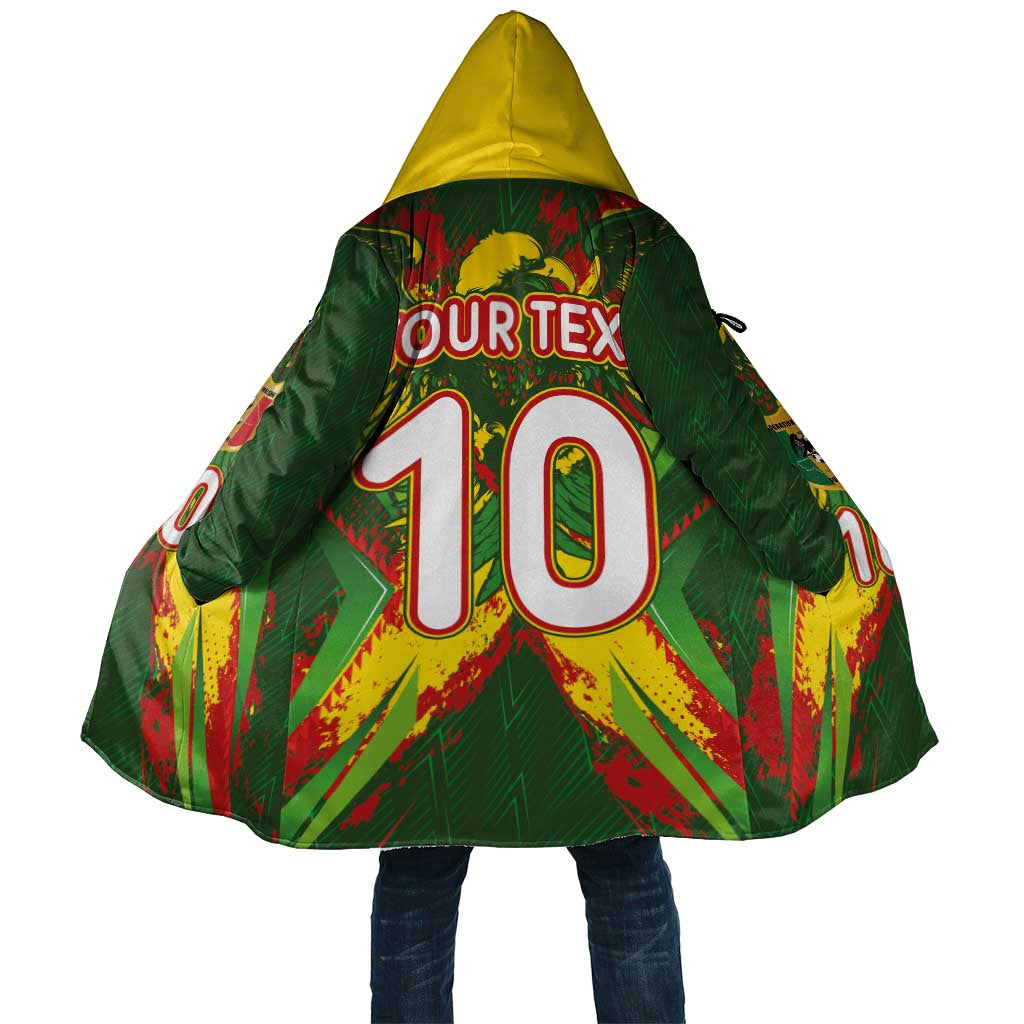 Custom Mali National Football Cloak Grunge Les Aigles Sporty Style - African Pride