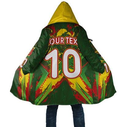 Custom Mali National Football Cloak Grunge Les Aigles Sporty Style - African Pride