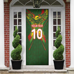Custom Mali National Football Door Cover Grunge Les Aigles Sporty Style - African Pride