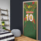 Custom Mali National Football Door Cover Grunge Les Aigles Sporty Style - African Pride