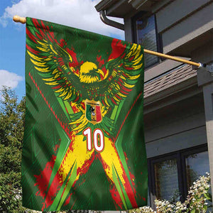 Custom Mali National Football Garden Flag Grunge Les Aigles Sporty Style - African Pride