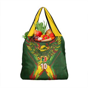 Custom Mali National Football Grocery Bag Grunge Les Aigles Sporty Style - African Pride