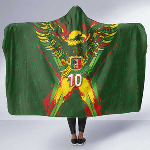 Custom Mali National Football Hooded Blanket Grunge Les Aigles Sporty Style - African Pride