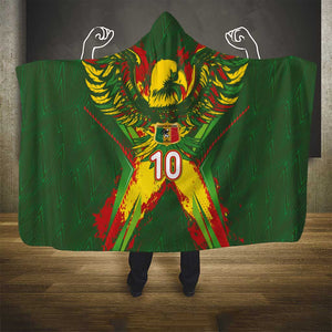 Custom Mali National Football Hooded Blanket Grunge Les Aigles Sporty Style - African Pride
