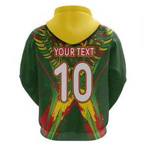 Custom Mali National Football Hoodie Grunge Les Aigles Sporty Style - African Pride
