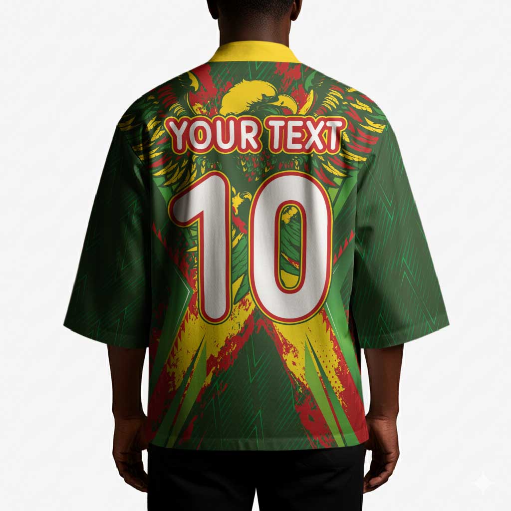 Custom Mali National Football Kimono Grunge Les Aigles Sporty Style - African Pride