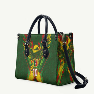 Custom Mali National Football Leather Bag Grunge Les Aigles Sporty Style - African Pride