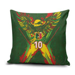 Custom Mali National Football Pillow Cover Grunge Les Aigles Sporty Style - African Pride