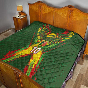 Custom Mali National Football Quilt Grunge Les Aigles Sporty Style - African Pride