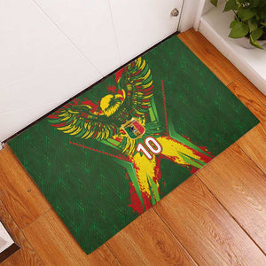 Custom Mali National Football Rubber Doormat Grunge Les Aigles Sporty Style - African Pride
