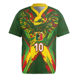 Custom Mali National Football Rugby Jersey Grunge Les Aigles Sporty Style - African Pride