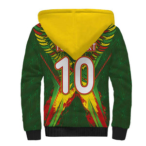 Custom Mali National Football Sherpa Hoodie Grunge Les Aigles Sporty Style - African Pride