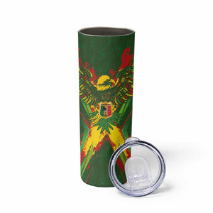 Custom Mali National Football Skinny Tumbler Grunge Les Aigles Sporty Style - African Pride