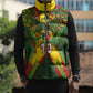 Custom Mali National Football Sleeveless Puffer Jacket Grunge Les Aigles Sporty Style - African Pride
